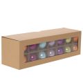 Set of 24 Glass Christmas Baubles in Assorted Glossy Colours, 60mm Diameter | Floristik24.co.uk
