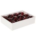 Glass Christmas Baubles Red