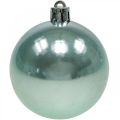 Floristik24 Christmas balls plastic light blue mix Ø6cm 10p