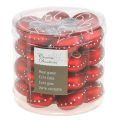 Floristik24 Christmas ball Ø3.5cm with numbers red 24pcs