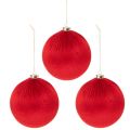 Red Velvet Christmas Baubles