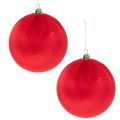 Velvet Red Christmas Bauble