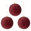 Velvet Christmas Baubles in