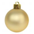 Floristik24 Christmas ball gold Ø3.5cm - Ø5.5cm 30pcs
