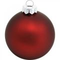 Floristik24 Christmas ball, Christmas tree decorations, glass balls wine red H8.5cm Ø7.5cm real glass 12 pieces