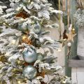 Floristik24 Christmas ball, tree decorations, Christmas tree ball green mint H6.5cm Ø6cm real glass 24pcs