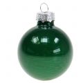 Floristik24 Christmas ball glass dark green Ø4cm 24pcs
