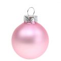 Floristik24 Christmas ball glass pink mix Ø4cm 24pcs