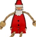 Floristik24 Santa Claus figure sitting 6,5cm Red 12pcs