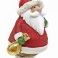 Floristik24 Decorative figure Santa Claus with star / bag H13cm 2pcs