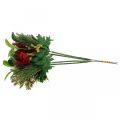 Floristik24 Artificial winter bouquet with cones, advent decoration L30cm bundle of 4pcs