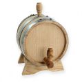 Floristik24 Wooden barrel with stand 2.5 L