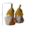 Gnome figurine set with knitted hat and acorn, 10cm, 6 pieces | Floristik24.co.uk