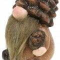 Floristik24 Decorative gnome ceramic cones and acorns Assorted H10.5 / 12cm 4pcs