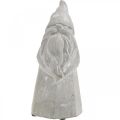Floristik24 Decorative figure elf concrete Santa Claus gray H18.5cm