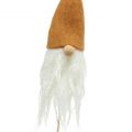 Floristik24 Gnome head as plug gray, brown 20cm 4pcs