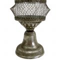Floristik24 Lantern antique glass and metal Ø14cm H27cm