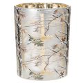 Glass Lantern with Winter