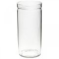 Floristik24 Flower vase, glass cylinder, glass vase round Ø10cm H21.5cm