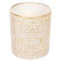 Lantern Glass Tea Light Holder Paisley Pattern Ø8cm H9cm 2pcs | Floristik24.co.uk