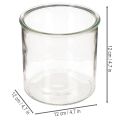 Glass Votive Holder Set, Clear Round Design, 12cm, Pack of 2

```html
<h2>Clear Glass Votive Holders for Versatile Home Decoration</h2>
<p>
This set of two clear glass votive holders is a practical and elegant addition to your home decor. With a straightf | Floristik24.co.uk
