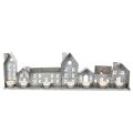Metal House Row with Tealight