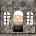 Metal House Row with Tealight