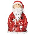 Santa Claus decorative figure as a tealight holder with stars, table decoration, 15cm | Floristik24.co.uk