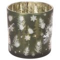 Glass Candle Holder with