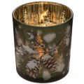 Glass Candle Holder with