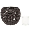 Lantern braided black, brown