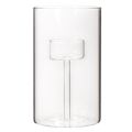 Glass Candle Holder with Insert for Pillar Candles 15cm - Set of 2 | Floristik24.co.uk