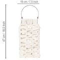 Hanging lantern, summer decoration, lantern, macramé H35.5cm W19cm | Floristik24.co.uk
