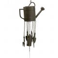 Floristik24 Wind chimes watering can for hanging dark brown 80cm