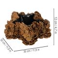 Natural Pinecone Star-Shaped Planter 30cm | Floristik24.co.uk