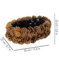 Pinecone Planter Oval 30cm in Natural Brown | Floristik24.co.uk