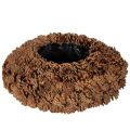 Floristik24 Round Pinecone Planter, 38cm Diameter, Natural Brown