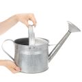 Vintage zinc watering can, 27cm - planter for garden and patio, metal flower pot | Floristik24.co.uk