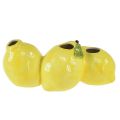 Floristik24 Lemon decorative vase ceramic 3 openings 21.5x11x8cm