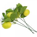 Deco branch lemon and flowers artificial branch summer decoration 26cm 4pcs | Floristik24.co.uk