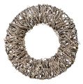 Floristik24 Wreath of willow Ø50cm washed
