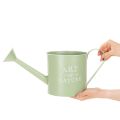 Flower pot, decorative watering can, mint green zinc planter, Ø16.5cm | Floristik24.co.uk