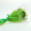 Floristik24 Flower bag jute green L40cm B30cm - 12cm 50pcs
