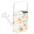 Floristik24 Vintage decorative metal watering can with rose motif, summer garden decoration, nostalgic planting can, H31.5 cm