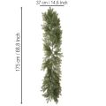 Artificial Pine Branch Garland for Creative Floristry, 175cm, Green | Floristik24.co.uk