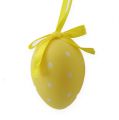 Floristik24 Decorative Easter eggs yellow, white sort. 6,5cm 12pcs