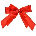 Floristik24 Red Fabric Christmas Bow with Gold Edging, 4 cm Wide, 15 × 21 cm, Pack of 2