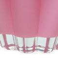 Floristik24 Glass vase &quot;Bloom&quot; pink Ø14cm H17cm