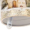 Metal Bell with Winter Village