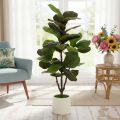 Kunst Fiddle Leaf Fig Tree 120 cm, Green Leaves, Indoor Decoration | Floristik24.co.uk